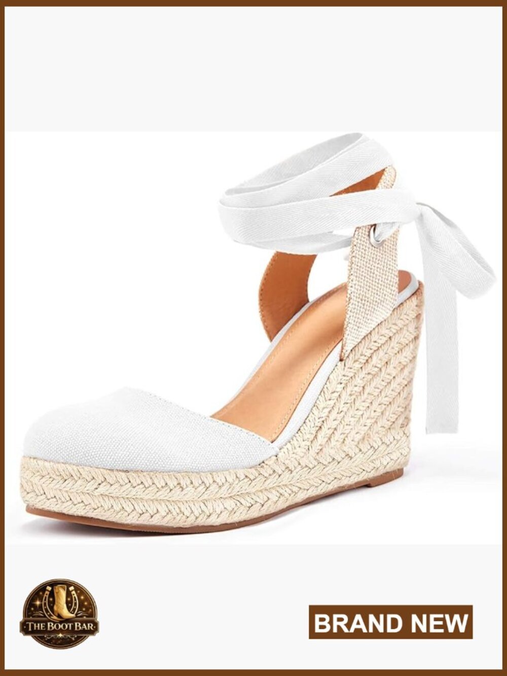 Espadrilles Wedge Sandals Platform Closed Toe Ankle Strap Lace Up Summer Shoes